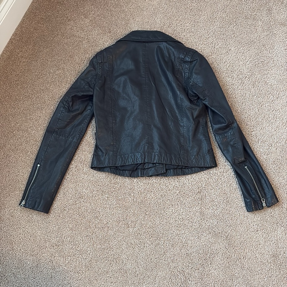 Madewell Washed Leather Motorcycle Jacket - Picture 4 of 5